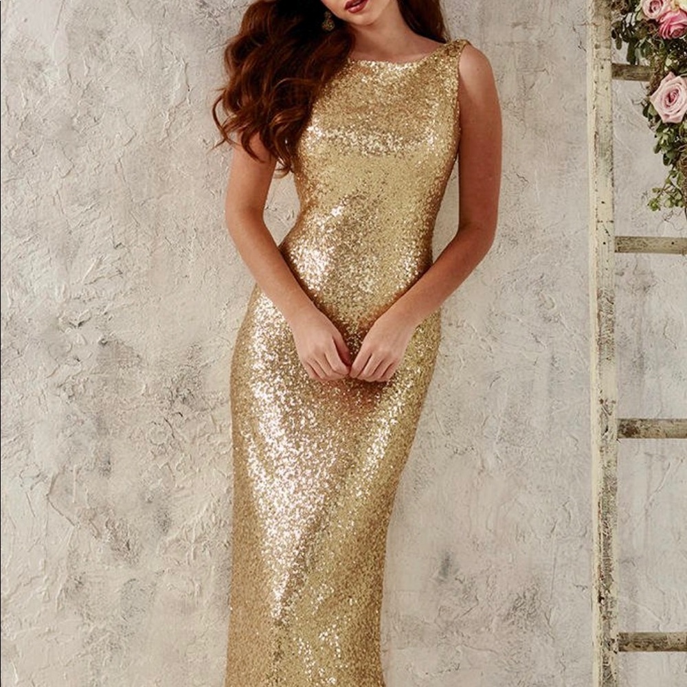 Gold Sequin Dress